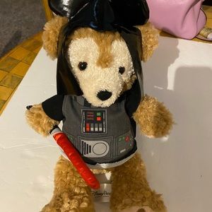 Disney Parks Duffy the Disney Bear plush in Star Wars costume.